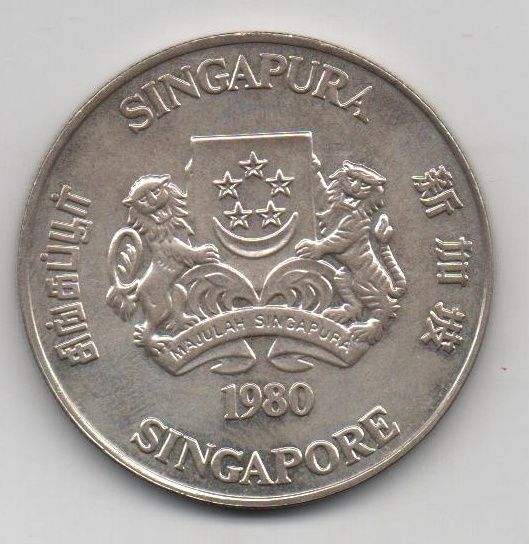 SINGAPUR DEL AÑO 1980 DE 10 DOLARES